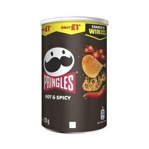 Pringles Hot & Spicy Crisps Can 70g (Pack of 12) Pringles Hot & Spicy Crisps Can 70g (Pack of 12)