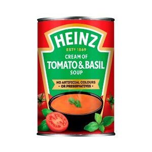 Heinz Cream of Tomato & Basil Soup 400g - Rich, Creamy Tomato & Basil Flavor Heinz Cream of Tomato & Basil Soup 400g - Rich, Creamy Tomato & Basil Flavor