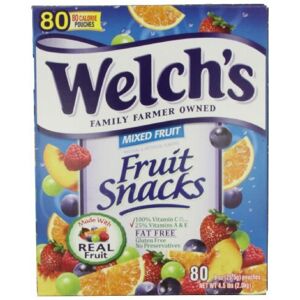 Welch's Mixed Fruit Snacks, 0.9 Unzen, 80-Count Welch's Mixed Fruit Snacks, 0.9 Unzen, 80-Count