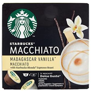 Starbucks Dolce Gusto Madagascar Vanilla Macchiato Coffee Pods x 12 Starbucks Dolce Gusto Madagascar Vanilla Macchiato Coffee Pods x 12