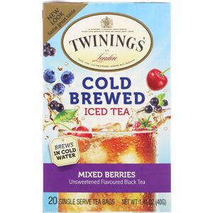 Twinings, Cold Brewed Iced Tea, Mixed Berries, 20 Tea Bags, 1.41 oz (40 g) Twinings, Cold Brewed Iced Tea, Mixed Berries, 20 Tea Bags, 1.41 oz (40 g)
