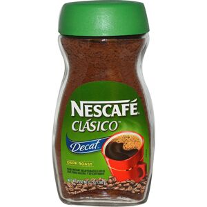 Nescafe Nescafé, Clasico, Pure Instant Decaffeinated Coffee, Decaf, Dark Roast, 7 oz (20 Nescafe Nescafé, Clasico, Pure Instant Decaffeinated Coffee, Decaf, Dark Roast, 7 oz (20