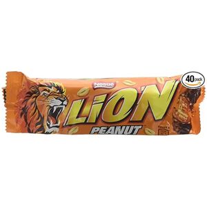 Lion Peanut Chocolate Bar by Nestle - Full Box of 40 x 40g Bars Lion Peanut Chocolate Bar by Nestle - Full Box of 40 x 40g Bars