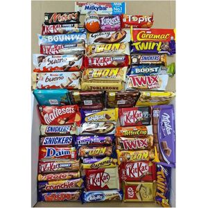 Unbranded Deluxe Mix Chocolate Bars Selection - 50 Full-Size Chocolates from Cadbury, Gala Unbranded Deluxe Mix Chocolate Bars Selection - 50 Full-Size Chocolates from Cadbury, Gala
