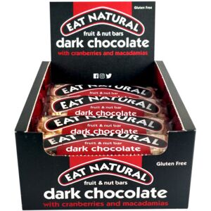 Unbranded Eat Natural Dark Chocolate Cranberries & Macadamias Bars 12 x 45g Unbranded Eat Natural Dark Chocolate Cranberries & Macadamias Bars 12 x 45g