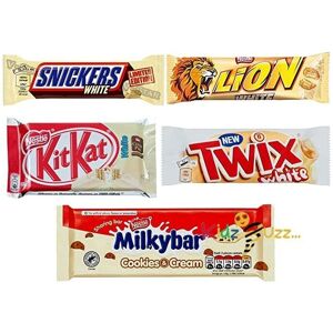 Unbranded 5 x Mixed Snickers, Lion, Milkybar, KITKAT White Chocolate BAR Collection Unbranded 5 x Mixed Snickers, Lion, Milkybar, KITKAT White Chocolate BAR Collection