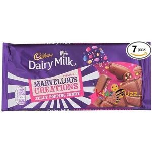 7 Cadbury Dairy Milk Marvellous Creations Jelly Popping Candy 200g 7 Cadbury Dairy Milk Marvellous Creations Jelly Popping Candy 200g