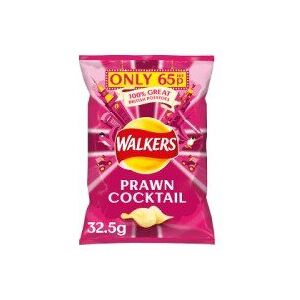 Walkers Prawn Cocktail Crisps 32.5g (32 x 32.5g) Walkers Prawn Cocktail Crisps 32.5g (32 x 32.5g)