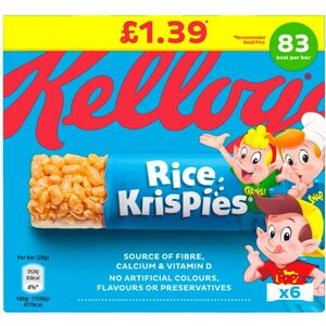 Kelloggs Kellogg's Rice Krispies Cereal Bar 6x20g (120g) (Pack of 14) Kelloggs Kellogg's Rice Krispies Cereal Bar 6x20g (120g) (Pack of 14)