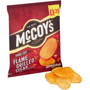 McCoy's Flame Grilled Steak Sharing Crisps 65g (Pack of 20) McCoy's Flame Grilled Steak Sharing Crisps 65g (Pack of 20)