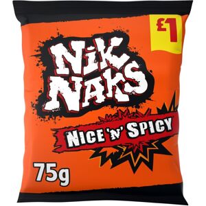 Nik Naks Nice 'N' Spicy Crisps 75g (Pack of 20) Nik Naks Nice 'N' Spicy Crisps 75g (Pack of 20)