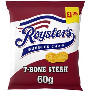 Roysters T-Bone Steak Crisps 60g (Pack of 20) Roysters T-Bone Steak Crisps 60g (Pack of 20)