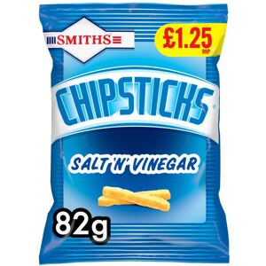 Smiths Chipsticks Salt 'n' Vinegar Snacks Crisps 82g (Pack of 15) Smiths Chipsticks Salt 'n' Vinegar Snacks Crisps 82g (Pack of 15)