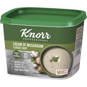 Knorr Classic Cream Of Mushroom Soup Mix, 25 Portions (Makes 4.25 Litres), 19738 Knorr Classic Cream Of Mushroom Soup Mix, 25 Portions (Makes 4.25 Litres), 19738