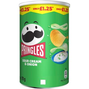Pringles Sour Cream & Onion 70g (Pack of 12) Pringles Sour Cream & Onion 70g (Pack of 12)