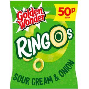 Golden Wonder Ringos Sour Cream & Onion 25g (Pack of 24) Golden Wonder Ringos Sour Cream & Onion 25g (Pack of 24)