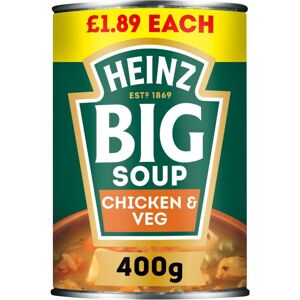 Heinz Big Soup Chicken & Vegetable 400g (Pack of 6) Heinz Big Soup Chicken & Vegetable 400g (Pack of 6)