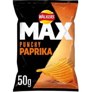 Walkers Max Punchy Paprika Crisps Box 50g (Pack of 24) Walkers Max Punchy Paprika Crisps Box 50g (Pack of 24)