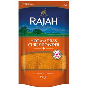 Rajah Hot Madras Curry Powder 100g (Pack of 10) Rajah Hot Madras Curry Powder 100g (Pack of 10)