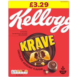 Kelloggs Kellogg's Krave Hazelnut Chocolate 410g (Pack of 1) Kelloggs Kellogg's Krave Hazelnut Chocolate 410g (Pack of 1)