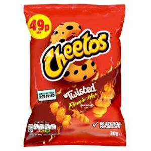 Unbranded Cheetos Twisted Flamin Hot Snacks Crisps 30g X 30 Unbranded Cheetos Twisted Flamin Hot Snacks Crisps 30g X 30