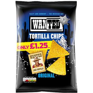 Wanted Salted Tortilla Chips 125g Pack of 12 Wanted Salted Tortilla Chips 125g Pack of 12