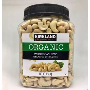 Kirkland Signature Organic Cashews, Unsalted & Unroasted, 1.13kg - On-The-Go Snack, Vegan-Friendly, Kirkland Signature Organic Cashews, Unsalted & Unroasted, 1.13kg - On-The-Go Snack, Vegan-Friendly,