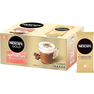 NESCAFE Gold Cappuccino Unsweetened Taste Sachets - 50 x 14.2g NESCAFE Gold Cappuccino Unsweetened Taste Sachets - 50 x 14.2g
