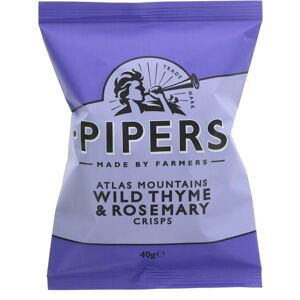 Pipers Crisps Wild Thyme & Rosemary - 40g ( pack of 24 ) Pipers Crisps Wild Thyme & Rosemary - 40g ( pack of 24 )