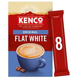 Kenco Flat White Instant Coffee Sachets s 8x14.8g (Pack of 5, Total 40 Sachets, 592g) Kenco Flat White Instant Coffee Sachets s 8x14.8g (Pack of 5, Total 40 Sachets, 592g)
