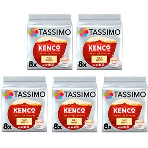 Tassimo Kenco Flat White Coffee Pods x8 (Pack of 5, Total 40 Drinks) Tassimo Kenco Flat White Coffee Pods x8 (Pack of 5, Total 40 Drinks)