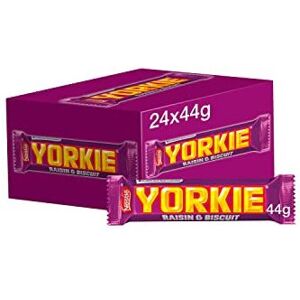 Nestle Yorkie Raisin and Biscuit Milk Chocolate Bars, 24 x 46 g Nestle Yorkie Raisin and Biscuit Milk Chocolate Bars, 24 x 46 g