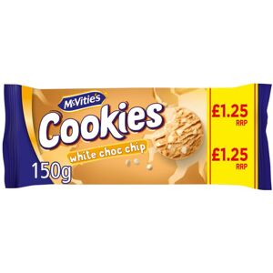 McVities McVitie's Cookies The Chunky One White Chocolate Chip150g( pack of 12) McVities McVitie's Cookies The Chunky One White Chocolate Chip150g( pack of 12)