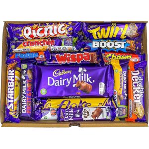 Cadbury Chocolate Hamper Box with Dairy Milk, Twirl, Wispa Cadbury Chocolate Hamper Box with Dairy Milk, Twirl, Wispa