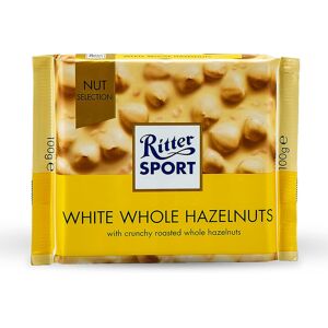 Unbranded Ritter Sport Chocolate White Whole Hazelnuts 5 x 100g Unbranded Ritter Sport Chocolate White Whole Hazelnuts 5 x 100g