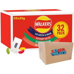Walkers Classic Variety Box Of Crisps 32X25g, 4 Flavours Walkers Classic Variety Box Of Crisps 32X25g, 4 Flavours