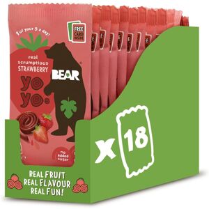 BEAR Strawberry Yoyos Dried Fruit Rolls Healthy Kids snack 20g 18packs BEAR Strawberry Yoyos Dried Fruit Rolls Healthy Kids snack 20g 18packs