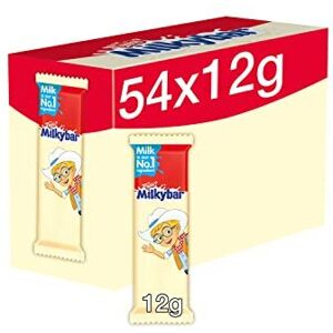 Milkybar White Chocolate Kid Bars, 54 x 12 g Milkybar White Chocolate Kid Bars, 54 x 12 g