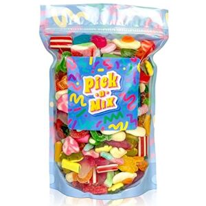 Sweet Treat Gifting Co. 1kg Pick & Mix Sweets - Classic Retro Candy Selection - More than 20 Different S Sweet Treat Gifting Co. 1kg Pick & Mix Sweets - Classic Retro Candy Selection - More than 20 Different S