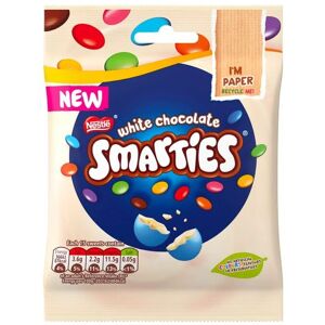 Unbranded 3 x Smarties White Chocolate Sharing Bags 100g - Colourful, Crispy Candy Treats Unbranded 3 x Smarties White Chocolate Sharing Bags 100g - Colourful, Crispy Candy Treats