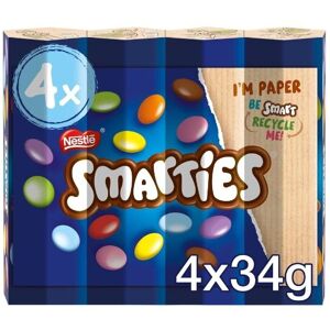 Unbranded 3 x Smarties Milk Chocolate Tube Multipack 38g 4 Pack Delicious Tasty Unbranded 3 x Smarties Milk Chocolate Tube Multipack 38g 4 Pack Delicious Tasty