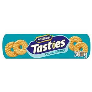 McVities McVitie's Tasties Coconut Rings Biscuits 300g McVities McVitie's Tasties Coconut Rings Biscuits 300g