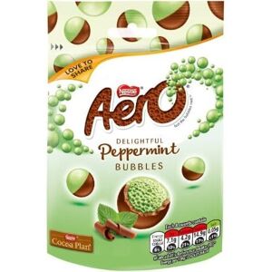 KidzBuzz ( Pack Of 12) Aero Bubbles Peppermint Mint Chocolate Bag 80g KidzBuzz ( Pack Of 12) Aero Bubbles Peppermint Mint Chocolate Bag 80g