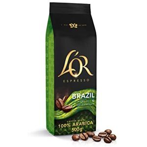 L'OR Espresso Brazil Coffee Beans 500G Intensity 6 100% Arabica L'OR Espresso Brazil Coffee Beans 500G Intensity 6 100% Arabica