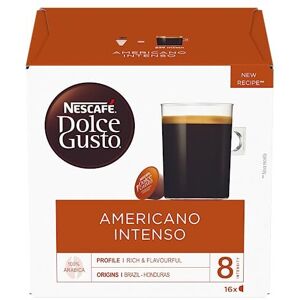 Nescafe Nescafé Dolce Gusto Americano Intenso (3x16's) – 48 Cups, Rich Coffee Shop Exper Nescafe Nescafé Dolce Gusto Americano Intenso (3x16's) – 48 Cups, Rich Coffee Shop Exper