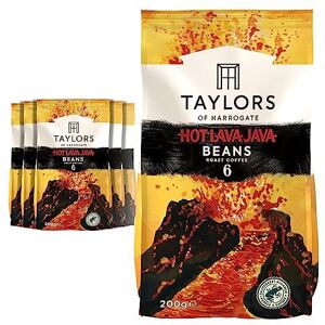 Taylors of Harrogate Hot Lava Java Coffee Beans 200 g (Pack of 6) Taylors of Harrogate Hot Lava Java Coffee Beans 200 g (Pack of 6)