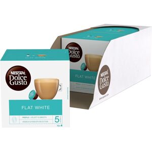 Nescafe Dolce Gusto Flat White Coffee Pods total of 48 Coffee Capsules Creamy Coffee Fla Nescafe Dolce Gusto Flat White Coffee Pods total of 48 Coffee Capsules Creamy Coffee Fla