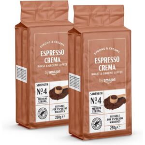 Unbranded by Amazon Espresso Crema Ground Coffee, 500g (2 x 250g) - Rainforest Alliance Ce Unbranded by Amazon Espresso Crema Ground Coffee, 500g (2 x 250g) - Rainforest Alliance Ce
