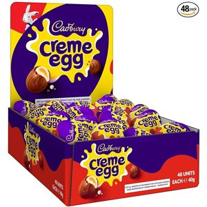 Cadbury Easter Creme Egg Pack of 48 Milk Chocolate Filled With Creamy Filling Cadbury Easter Creme Egg Pack of 48 Milk Chocolate Filled With Creamy Filling