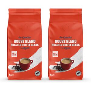 Rio by Amazon House Blend Coffee Beans, Medium Roast, 2kg (2 Packs of 1kg), Rainfore Rio by Amazon House Blend Coffee Beans, Medium Roast, 2kg (2 Packs of 1kg), Rainfore